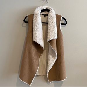 Romeo & Juliet Couture Faux Fur Suede Vest
